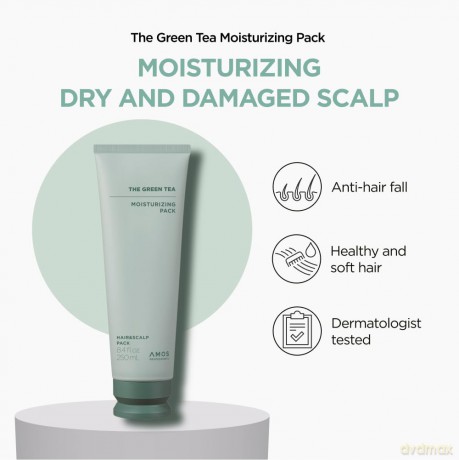 Amos Professional - The Green Tea Moisturizing Pack - Green - 250 ml