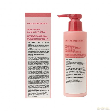 Amos Professional - True Repair Hair Night Cream - 180 ml