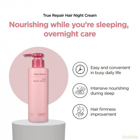 Amos Professional - True Repair Hair Night Cream - 180 ml