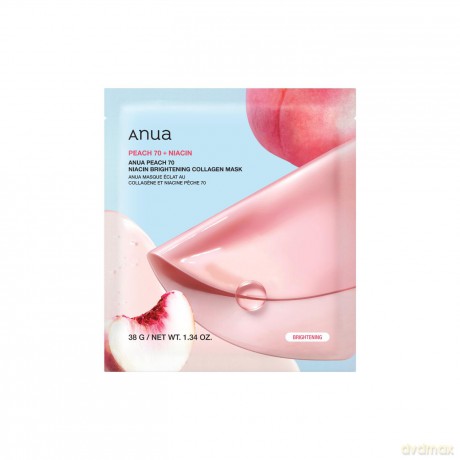 Anua - Brightening Collagen Mask - Peach 70 Niacin [KOMSETYKI]