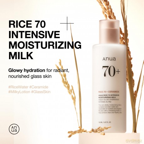 Anua - Rice 70 Intensive Moisturizing Milk - 150 ml [KOMSETYKI]