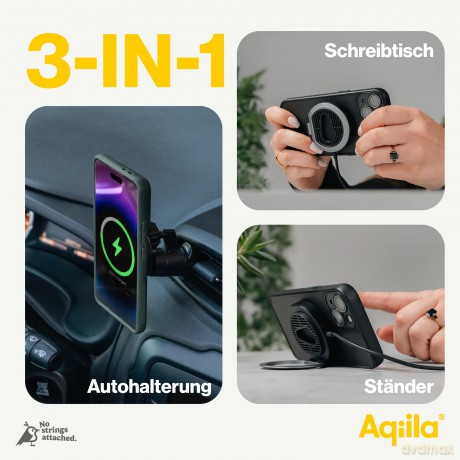 Aqiila - Chargebird QC1 - Qi2 Wireless Charger 3in1
