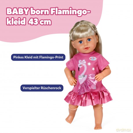 BABY born - Dress with Flamingo 43 cm