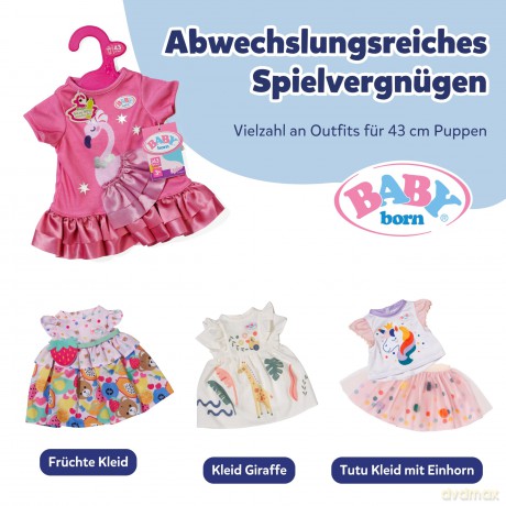 BABY born - Dress with Flamingo 43 cm