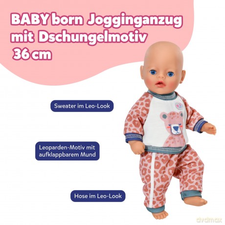 BABY born - Jogging Suit Jungle 36cm (838112)
