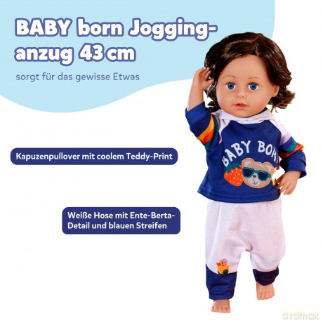 BABY born - Jogging Suit Navy 43cm (838204)
