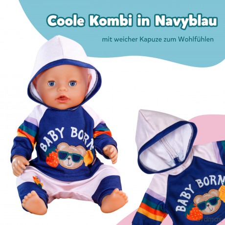 BABY born - Jogging Suit Navy 43cm (838204)