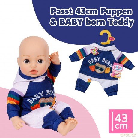 BABY born - Jogging Suit Navy 43cm (838204)