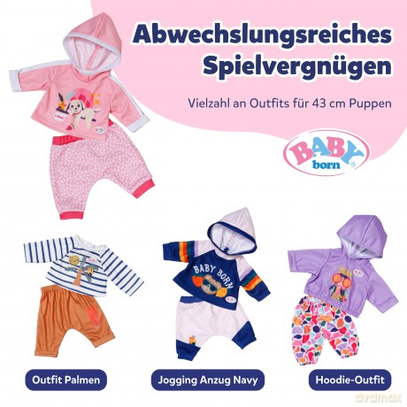 BABY born - Jogging Suit Pink 43cm (837313)