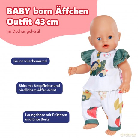 BABY born - Outfit Monkey 43cm (871621)