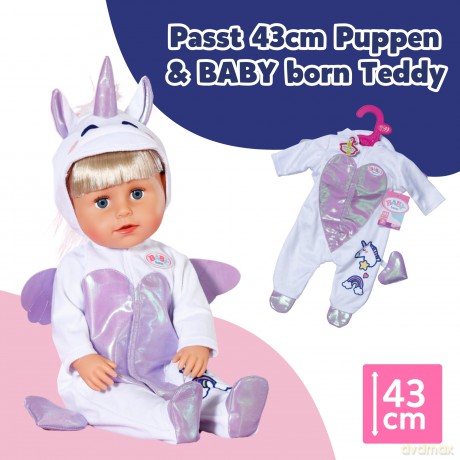 BABY born - Unicorn Onesie 43cm (838266)