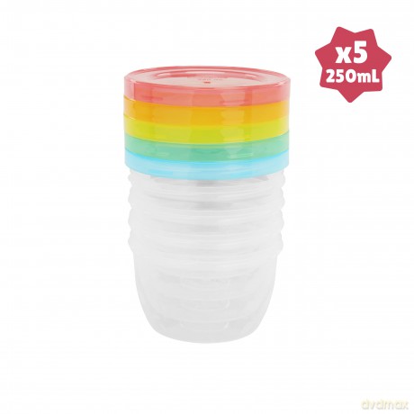 Babymoov - Badabowls Maxi-portions - 5 x 250ml