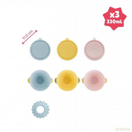 Babymoov - Fun Color Bowls - Set of 3