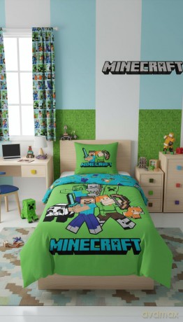 Bed Linen - Adult Size 140 x 200 cm - Minecraft Classic Crew (1029463)