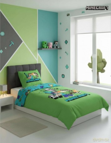 Bed Linen - Adult Size 140 x 200 cm - Minecraft Classic Crew (1029463)