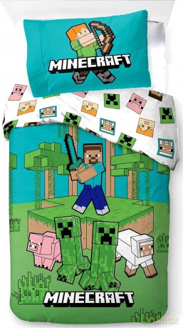 Bed Linen - Adult Size 140 x 200 cm - Minecraft Jungle Explore (1029465)