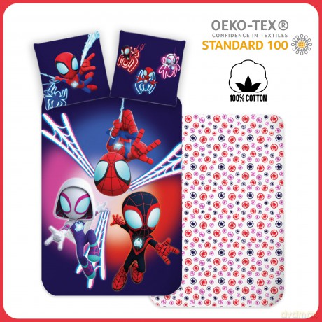 Bed Linen - Junior Size 100 x 140 cm - Spidey (1029381)