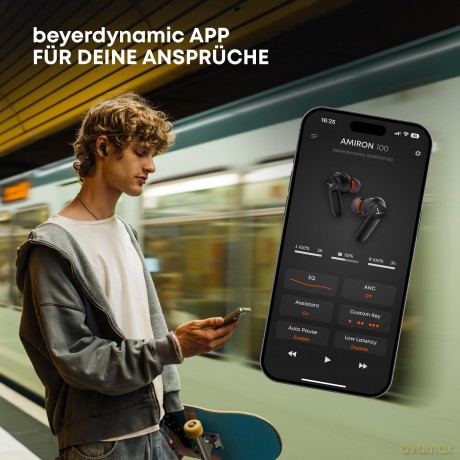 Beyerdynamic - AMIRON 100 Black True Wireless Earphones with ANC