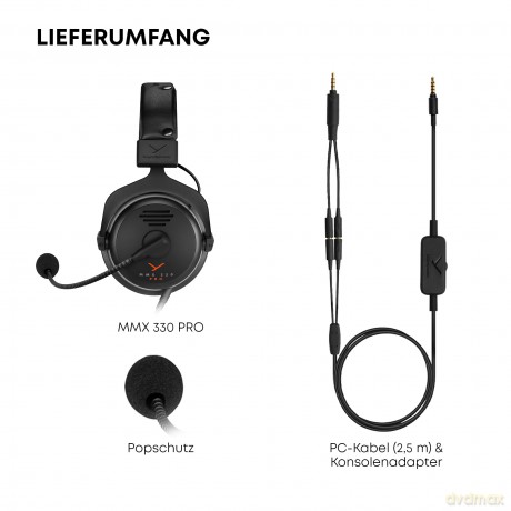 Beyerdynamic - MMX 330 PRO black Wired gaming headset