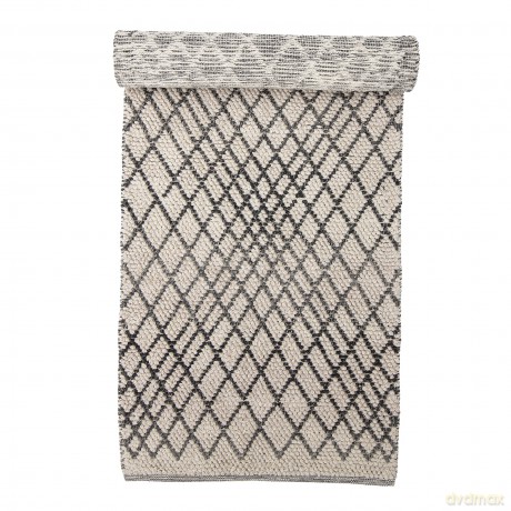 Bloomingville - Kaya Rug - Grey - Wool