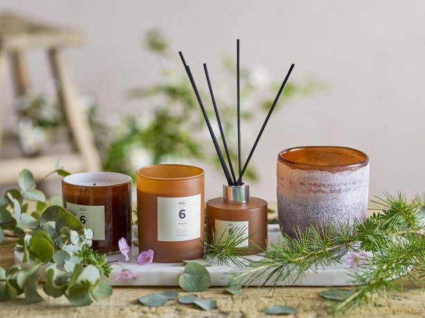 Bloomingville - NO. 6 Sequoia Scented Candle - Brown