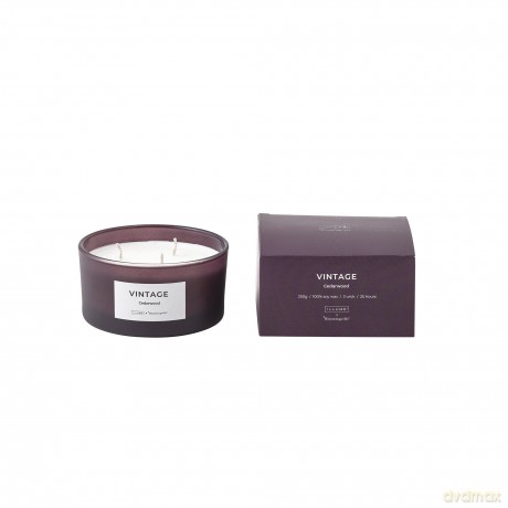 Bloomingville - VINTAGE Cedarwood Scent Candle - Purple