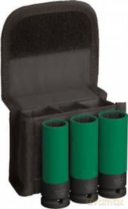 Bosch PRO Impact Socket Set, PET Covers, 1/2, Extra-Deep, 3 pcs (2608003033)