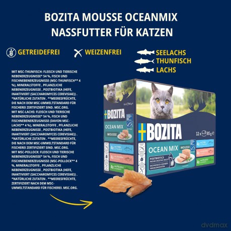 Bozita - Mousse Mixed Sea -12 x 85g