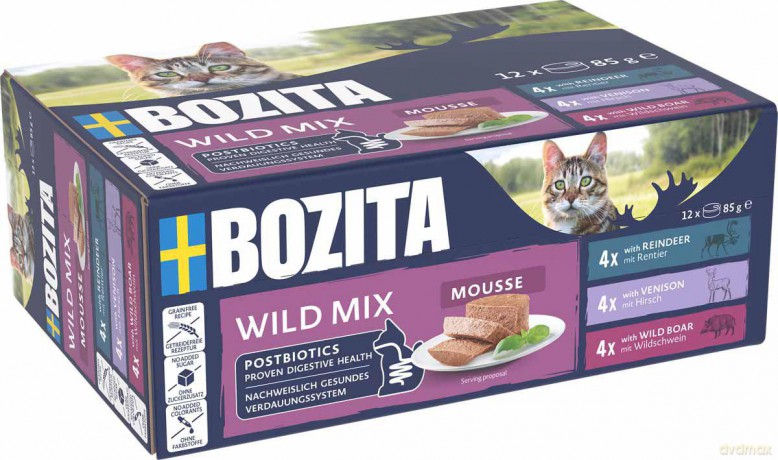 Bozita - Mousse Mixed Wild -12 x 85gr