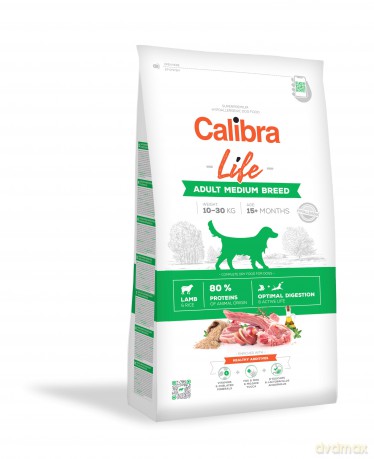 Calibra - Dog Life Adult Medium Breed Lamb 12 kg - (381094)