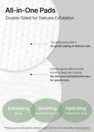 Celimax - Heartleaf BHA Peeling Pad - 135 ml [KOMSETYKI]