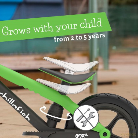 Chillafish - BMXie 2 12 Lightweight Balance Bike with Footbrake - Kiwi, 1.5-4 Years (CPMX02KIW)