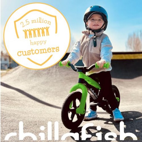 Chillafish - BMXie 2 12 Lightweight Balance Bike with Footbrake - Kiwi, 1.5-4 Years (CPMX02KIW)