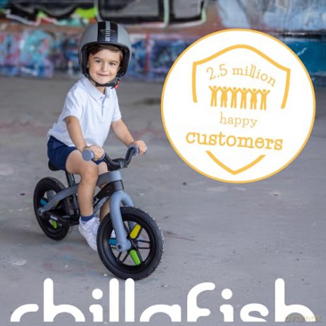 Chillafish - BMXie Glow 12 Lightweight Balance Bike with Light Wheels - Anthracite, 1.5-4 Years (CPMX04ANT)
