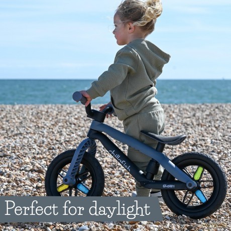 Chillafish - BMXie Glow 12 Lightweight Balance Bike with Light Wheels - Anthracite, 1.5-4 Years (CPMX04ANT)