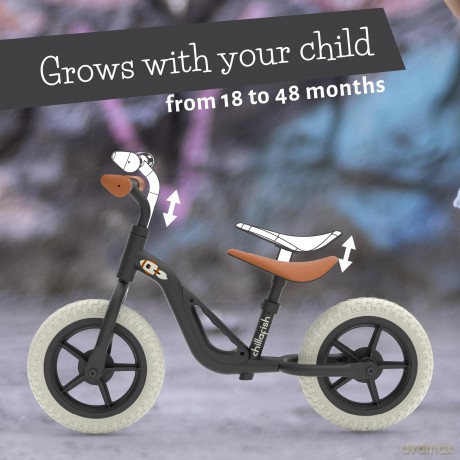 Chillafish - Charlie 10 Lightweight Balance Bike - Black, 1.5-4 Years (CPCH01BLA)