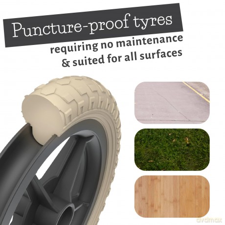 Chillafish - Charlie 10 Lightweight Balance Bike - Black, 1.5-4 Years (CPCH01BLA)