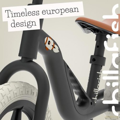 Chillafish - Charlie 10 Lightweight Balance Bike - Black, 1.5-4 Years (CPCH01BLA)