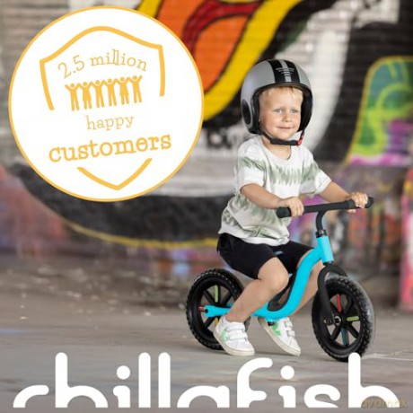 Chillafish - GLOW 10 Lightweight Balance Bike with Light Up Wheels - Sky, 1.5-4 Years (CPCH02SKY)