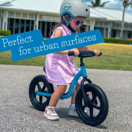 Chillafish - Sport 12 Lightweight Balance Bike with Rubberskin Tires - Navy, 1.5-4 Years (CPCH06NAV)