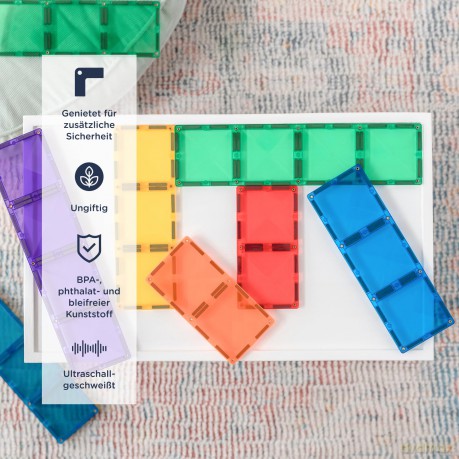 Connetix - Rainbow Rectangle Pack - 18 Pieces (CT-R-00018-RE)
