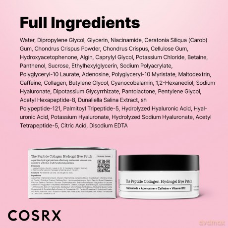 Cosrx - The Peptide Collagen Hydrogel Eye Patch - 60 pcs [KOMSETYKI]