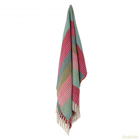 Creative Collection - Isnel Recycled Cotton Throw 160x130 cm - Green
