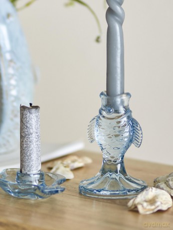 Creative Collection - Linley Candle Holder - Blue