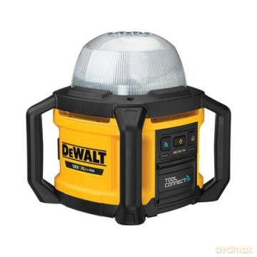 DeWALT DCL074-XJ 18V XR LED Work Light - 5000 Lumens, 360° Illumination, ToolConnect App