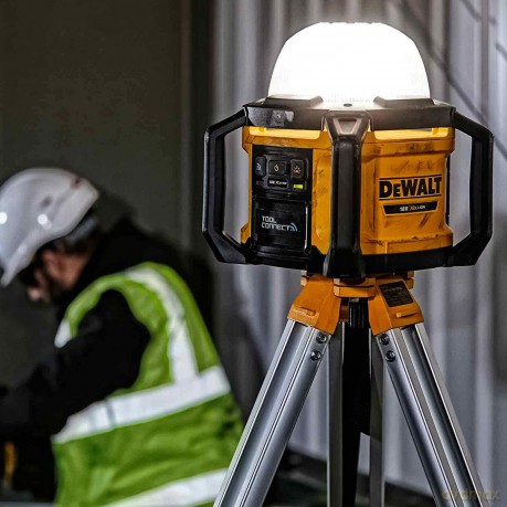 DeWALT DCL074-XJ 18V XR LED Work Light - 5000 Lumens, 360° Illumination, ToolConnect App