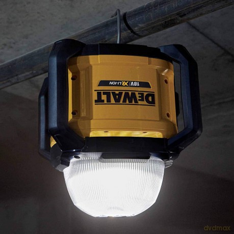 DeWALT DCL074-XJ 18V XR LED Work Light - 5000 Lumens, 360° Illumination, ToolConnect App