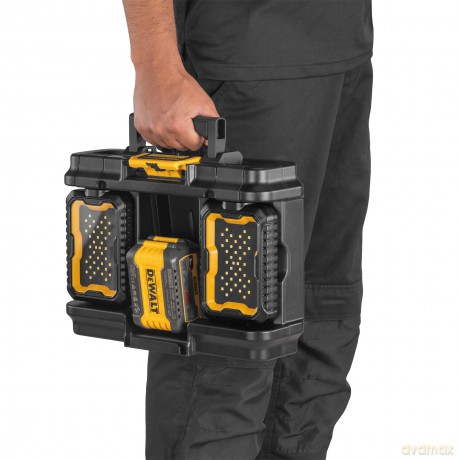 DeWalt ToughSystem 2.0 Toolbox with Integrated LED Work Light, 18V Compatible, Durable Storage Solution