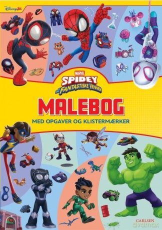 Disney Jr. - Coloring book with tasks and stickers - Spidey and his amazing friends