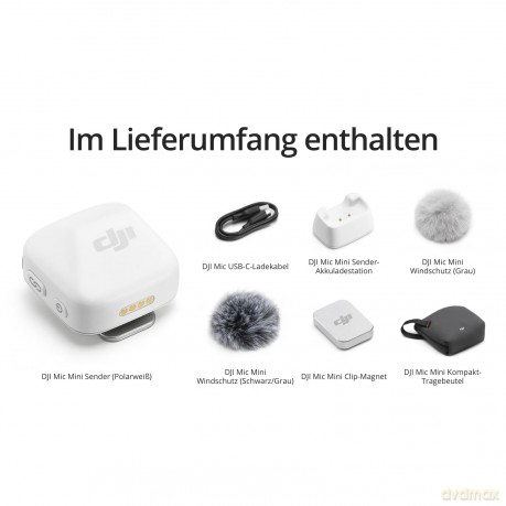 DJI - Mic Mini Transmitter - Arctic White